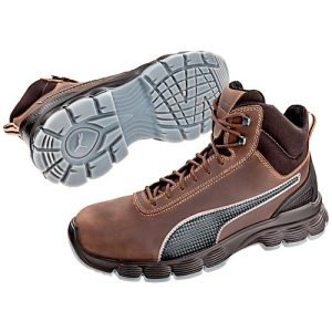 Sicherheitsschuh Puma® Safety Condor Brown Mid, S3 ESD SRC, EN ISO 20345:2011, FAP®-Durchtrittschutz, Stahlkappe, knöchelhoch, braun-schwarz, Größe 45 Sicherheitsschuh Puma® Safety Condor Brown Mid, S3 ESD SRC, EN ISO 20345:2011, FAP®-Durchtrittschutz, Stahlkappe, knöchelhoch, braun-schwarz, Größe 45