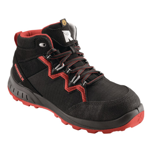 Sicherheitsstiefel TeamStar 5312 Gr.45 schwarz/rot S3 SRC ESD EN20345