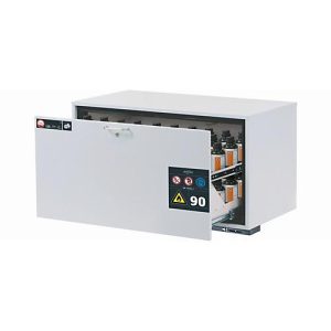 Sicherheitsunterbauschrank Typ 90 asecos UB-S-90, Schublade, Front Lichtgrau, B 1102 x T 574 x H 600 mm Sicherheitsunterbauschrank Typ 90 asecos UB-S-90, Schublade, Front Lichtgrau, B 1102 x T 574 x H 600 mm