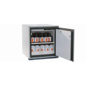 Sicherheitsunterbauschrank Typ 90 asecos UB-T-90, Flügeltür, Anschlag rechts, Front Lichtgrau, B 593 x T 574 x H 600 mm Sicherheitsunterbauschrank Typ 90 asecos UB-T-90, Flügeltür, Anschlag rechts, Front Lichtgrau, B 593 x T 574 x H 600 mm