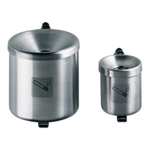 Sicherheitswandascher Ø90xH100mm silberfarbig m.Kippvorrichtung TKG Sicherheitswandascher Ø90xH100mm silberfarbig m.Kippvorrichtung TKG