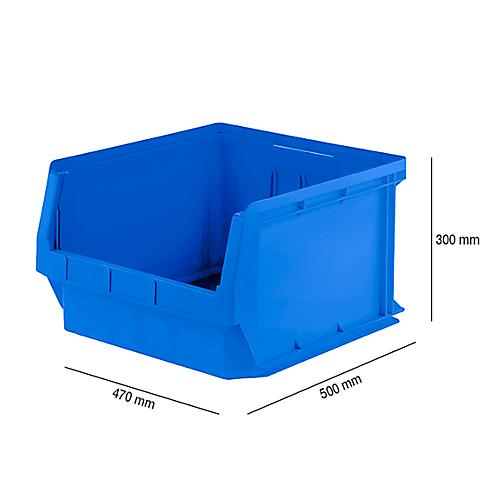 Sichtlagerkasten SSI Schäfer LF 543, PP-Kunststoff, L 500 x B 470 x H 300 mm, 57 l, blau