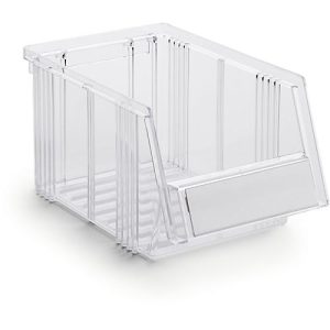 Sichtlagerkasten Treston Serie 1525, Polystyrol, L 250 x B 149 x H 130 mm, 2,7 L, transparent Sichtlagerkasten Treston Serie 1525, Polystyrol, L 250 x B 149 x H 130 mm, 2,7 L, transparent