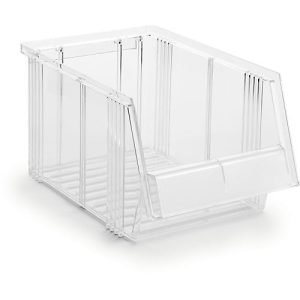 Sichtlagerkasten Treston Serie 1930, Polystyrol, L 300 x B 186 x H 156 mm, 5 L, transparent Sichtlagerkasten Treston Serie 1930, Polystyrol, L 300 x B 186 x H 156 mm, 5 L, transparent