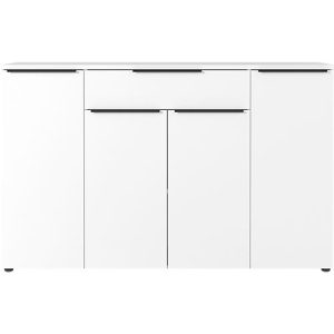 Sideboard Porto, mit 1 Schublade und 4 Türen, B 1610 x T 400 x H 1010 mm, weiß Sideboard Porto, mit 1 Schublade und 4 Türen, B 1610 x T 400 x H 1010 mm, weiß