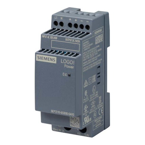 Siemens Indus.Sector LOGO!POWER 5V/3A 6EP3310-6SB00-0AY0