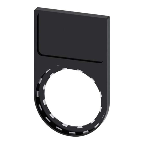 Siemens Indus.Sector Schildträger flach,schwarz 3SU1900-0AH10-0AA0