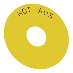 Siemens Indus.Sector Unterlegschild Not-Halt-Pilzdruckt. 3SU1900-0BC31-0AS0 Siemens Indus.Sector Unterlegschild Not-Halt-Pilzdruckt. 3SU1900-0BC31-0AS0