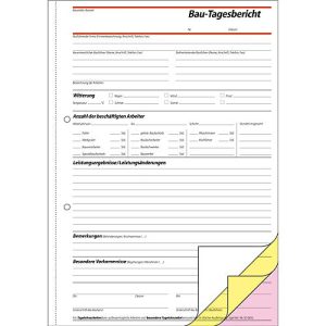 sigel® Bautagebuch SD063, DIN A4 hoch, 3 x 40 Blatt sigel® Bautagebuch SD063, DIN A4 hoch, 3 x 40 Blatt