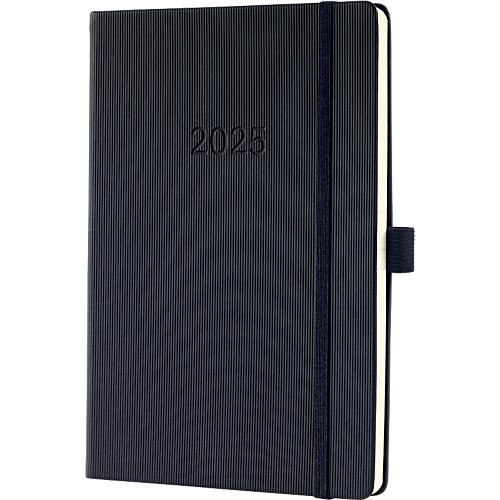 Sigel Wochenkalender 'Conceptum 2025', 192 Seiten, kariert, DIN A5, DE/EN/FR/NL, schwarz