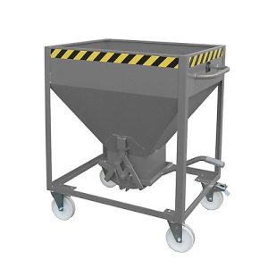 Silobehälter Typ SR 375, Räder, Inhalt 375 Liter, grau RAL 7005 Silobehälter Typ SR 375, Räder, Inhalt 375 Liter, grau RAL 7005
