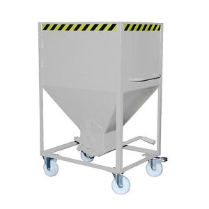 Silobehälter Typ SR 600, Räder, Inhalt 600 Liter, verzinkt, Scherenverschluss Silobehälter Typ SR 600, Räder, Inhalt 600 Liter, verzinkt, Scherenverschluss