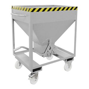 Silobehälter Typ SRE 375, Scherenverschluss, Inhalt 375 Liter, verzinkt Silobehälter Typ SRE 375, Scherenverschluss, Inhalt 375 Liter, verzinkt