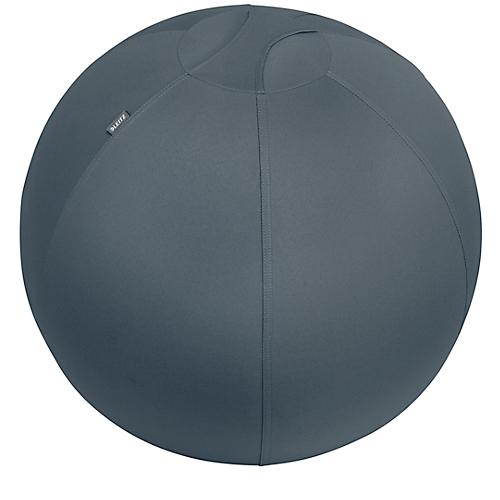 Sitzball Leitz Ergo Cosy, Stärkung der Rücken- und Rumpfmuskulatur, Stoffüberzug, ⌀ 650 mm, grau