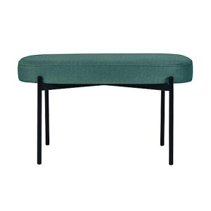 Sitzbank easyChair® by Paperflow GAIA, oval M, Samtbezug grün, 4-Fußgestell mattschwarz, B 790 x T 420 x H 455 mm Sitzbank easyChair® by Paperflow GAIA, oval M, Samtbezug grün, 4-Fußgestell mattschwarz, B 790 x T 420 x H 455 mm