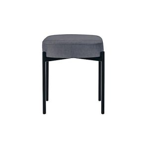 Sitzbank easyChair® by Paperflow GAIA, oval S, Samtbezug grau, 4-Fußgestell mattschwarz, B 490 x T 380 x H 455 mm Sitzbank easyChair® by Paperflow GAIA, oval S, Samtbezug grau, 4-Fußgestell mattschwarz, B 490 x T 380 x H 455 mm