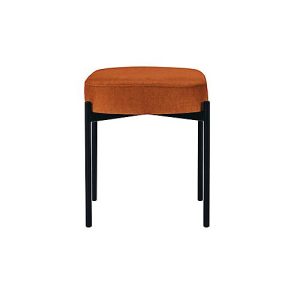 Sitzbank easyChair® by Paperflow GAIA, oval S, Samtbezug rostfarben, 4-Fußgestell mattschwarz, B 490 x T 380 x H 455 mm Sitzbank easyChair® by Paperflow GAIA, oval S, Samtbezug rostfarben, 4-Fußgestell mattschwarz, B 490 x T 380 x H 455 mm