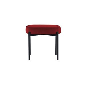 Sitzbank easyChair® by Paperflow GAIA, oval S, Samtbezug rot, 4-Fußgestell mattschwarz, B 490 x T 380 x H 455 mm Sitzbank easyChair® by Paperflow GAIA, oval S, Samtbezug rot, 4-Fußgestell mattschwarz, B 490 x T 380 x H 455 mm
