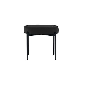 Sitzbank easyChair® by Paperflow GAIA, oval S, Samtbezug schwarz, 4-Fußgestell mattschwarz, B 490 x T 380 x H 455 mm Sitzbank easyChair® by Paperflow GAIA, oval S, Samtbezug schwarz, 4-Fußgestell mattschwarz, B 490 x T 380 x H 455 mm