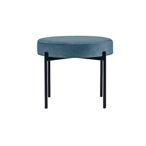 Sitzbank easyChair® by Paperflow GAIA, rund, Samtbezug blau, 4-Fußgestell mattschwarz, B 575 x T 575 x H 455 mm Sitzbank easyChair® by Paperflow GAIA, rund, Samtbezug blau, 4-Fußgestell mattschwarz, B 575 x T 575 x H 455 mm