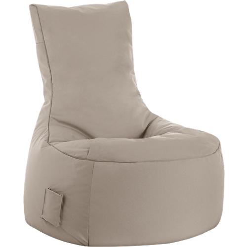 Sitzsack swing scuba®, 100% Polyester, abwaschbar, B 650 x T 900 x H 950 mm, khaki