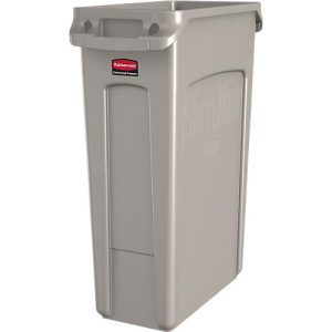Slim Jim® Abfallbehälter, 87 Liter, beige Slim Jim® Abfallbehälter, 87 Liter, beige