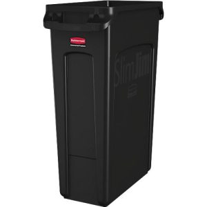 Slim Jim® Abfallbehälter, 87 Liter, schwarz Slim Jim® Abfallbehälter, 87 Liter, schwarz