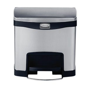Slim Jim® Step- ON Tretabfallbehälter aus Edelstahl, 15L, schwarz Slim Jim® Step- ON Tretabfallbehälter aus Edelstahl, 15L, schwarz