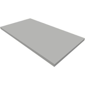 Sockel QUANDOS BOX, B 800 x T 440 x H 35 mm, alusilber Sockel QUANDOS BOX, B 800 x T 440 x H 35 mm, alusilber