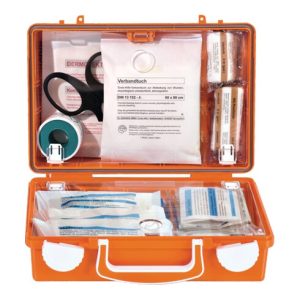 Söhngen Erste-Hilfe-Koffer kl. DIN13157 260x170x110ca.mm ABS-Kunststoff orange Söhngen Erste-Hilfe-Koffer kl. DIN13157 260x170x110ca.mm ABS-Kunststoff orange