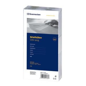 Soennecken Briefumschlag 2076 DL 75g mF sk weiß 100 St./Pack. Soennecken Briefumschlag 2076 DL 75g mF sk weiß 100 St./Pack.