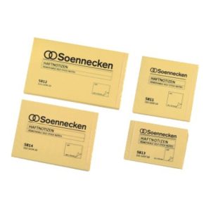 Soennecken Haftnotiz 5810 38x51mm hellgelb 12 St./Pack. Soennecken Haftnotiz 5810 38x51mm hellgelb 12 St./Pack.