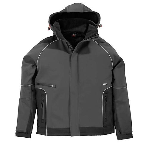 Softshell-Jacke FHB KOLTEX, anthrazit/schwarz, Gr. XL