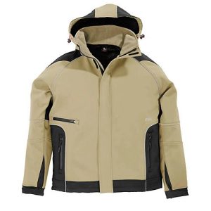 Softshell-Jacke FHB KOLTEX, beige/schwarz, Gr. M Softshell-Jacke FHB KOLTEX, beige/schwarz, Gr. M