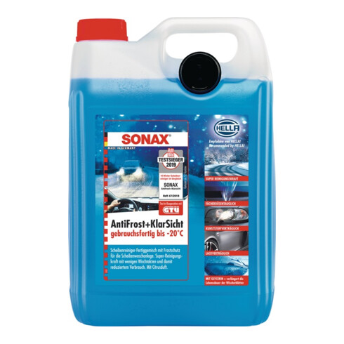 SONAX AntiFrost&KlarSicht gebrauchsfertig bis-20°C 5 l für den Winter