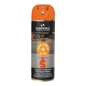 Soppec Markierungsspray Ideal 500 ml für alle Untergründe leuchorange Soppec Markierungsspray Ideal 500 ml für alle Untergründe leuchorange