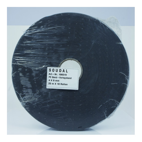 Soudal Vorlegeband schwarz 4 x 9 mm