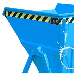 Späne-Kippmulde Bauer SKS 400, Stahl, blau, B 1220 x T 1050 x H 1115 mm, 400 l, bis 1000 kg, Rollen, Ablasshahn, Manuelle Kippvorrichtung Späne-Kippmulde Bauer SKS 400, Stahl, blau, B 1220 x T 1050 x H 1115 mm, 400 l, bis 1000 kg, Rollen, Ablasshahn, Manuelle Kippvorrichtung