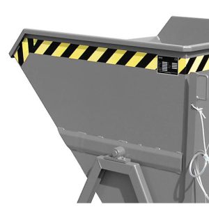 Späne-Kippmulde Bauer SKS 550, Stahl, grau, B 1250 x T 1200 x H 1170 mm, 550 l, bis 1000 kg, Rollen, Ablasshahn, Manuelle Kippvorrichtung Späne-Kippmulde Bauer SKS 550, Stahl, grau, B 1250 x T 1200 x H 1170 mm, 550 l, bis 1000 kg, Rollen, Ablasshahn, Manuelle Kippvorrichtung