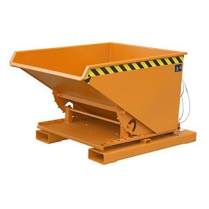 Spänebehälter für Gabelstapler, Typ S3S 600, orange RAL 2000 Spänebehälter für Gabelstapler, Typ S3S 600, orange RAL 2000