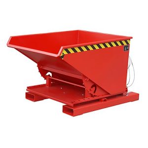 Spänebehälter für Gabelstapler, Typ S3S 600, rot RAL 3000 Spänebehälter für Gabelstapler, Typ S3S 600, rot RAL 3000
