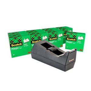 Sparset Tischabroller Scotch® + 12 Rollen Klebeband Scotch® Magic™ Tape, für Rollen bis B 19 mm Sparset Tischabroller Scotch® + 12 Rollen Klebeband Scotch® Magic™ Tape, für Rollen bis B 19 mm
