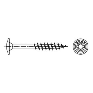 Spax Holzbauschraube 8 x 160 mm Tellerkopf T-STAR plus Teilgewinde 4CUT WIROX P3J Spax Holzbauschraube 8 x 160 mm Tellerkopf T-STAR plus Teilgewinde 4CUT WIROX P3J