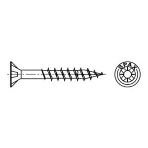 Spax Universalschraube 4 x 40 mm Senkkopf Kreuzschlitz Z Teilgewinde 4CUT YELLOX A2L Spax Universalschraube 4 x 40 mm Senkkopf Kreuzschlitz Z Teilgewinde 4CUT YELLOX A2L