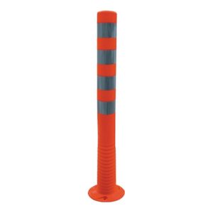 Sperrpfosten Polyurethan orange/weiß D.80mm z.Aufschr.m.Befestigungsmat.H.1000mm Sperrpfosten Polyurethan orange/weiß D.80mm z.Aufschr.m.Befestigungsmat.H.1000mm