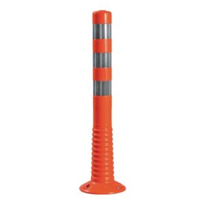 Sperrpfosten Polyurethan orange/weiß D.80mm z.Aufschr.m.Befestigungsmat.H.750mm Sperrpfosten Polyurethan orange/weiß D.80mm z.Aufschr.m.Befestigungsmat.H.750mm