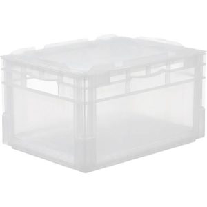 SSI Schäfer Euro-Box-Leichtbehälter ELB 4220 mit Deckel, Polypropylen, L 400 x B 300 x H 220 mm, 20,4 Liter, transluzent SSI Schäfer Euro-Box-Leichtbehälter ELB 4220 mit Deckel, Polypropylen, L 400 x B 300 x H 220 mm, 20,4 Liter, transluzent