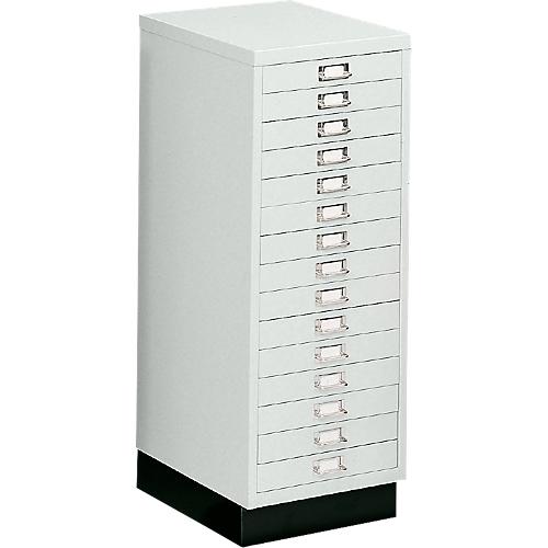 SSI Schubladenschrank DIN A3, 15 Schübe, 940 mm hoch, lichtgrau