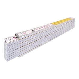 STABILA Holz-Gliedermaßstab Type 417, 2 m, weiß/gelbe metrische Schnellablese-Skala, mit Winkelschema, PEFC-zertifiziert STABILA Holz-Gliedermaßstab Type 417, 2 m, weiß/gelbe metrische Schnellablese-Skala, mit Winkelschema, PEFC-zertifiziert