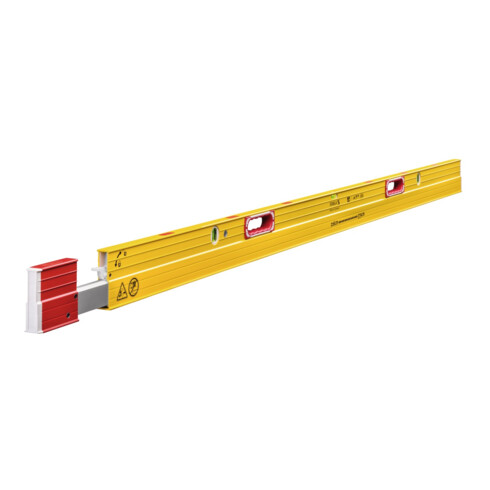 STABILA Teleskop-Wasserwaage Type 106 TM 216 - 379 cm mit Seltenerd-Magnetsystem